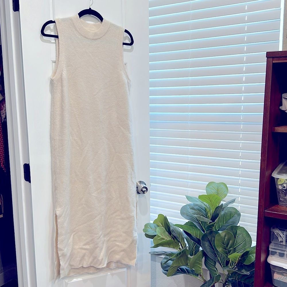 Sleeveless Sweater Dress